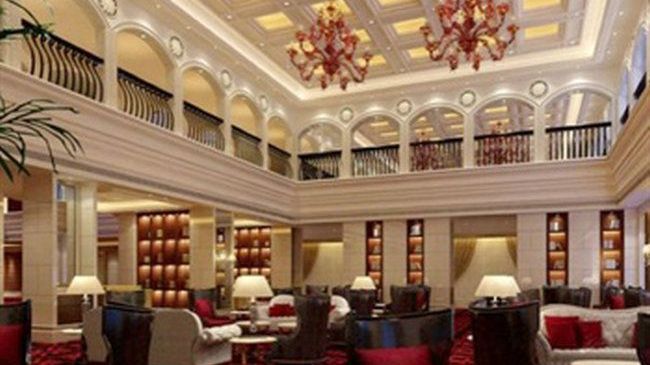 Luxury Blue Horizon Hotel Dongying Restoran foto